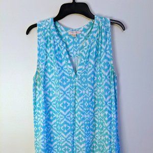 Skies Are Blue ikat tank